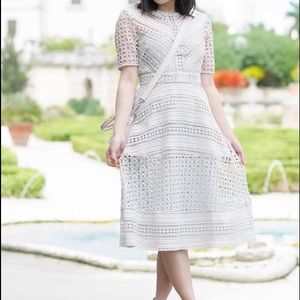 ASOS Petite Lace premium occasion lady midi dress